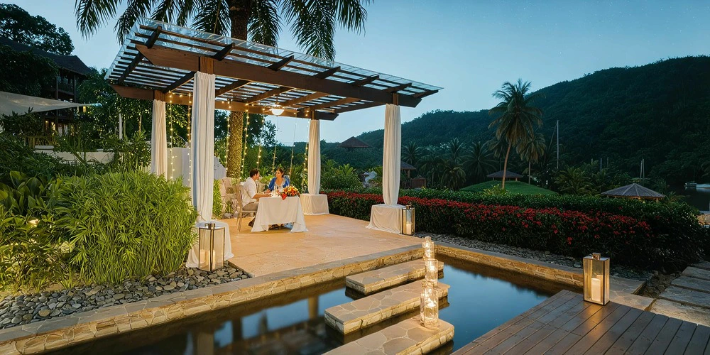 Alexandria Garden Wedding Venue | Zoetry Marigot Bay St. Lucia
