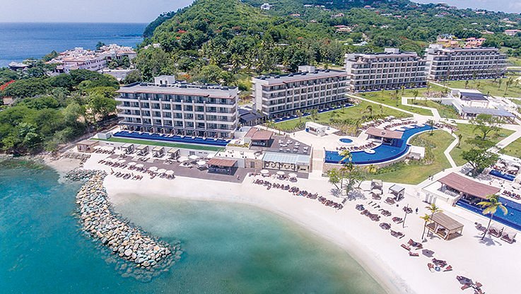 Hideaway at Royalton Saint Lucia adults-only all-inclusive resort with beachfront pools, modern amenities, and Cap Estate ocean views.
