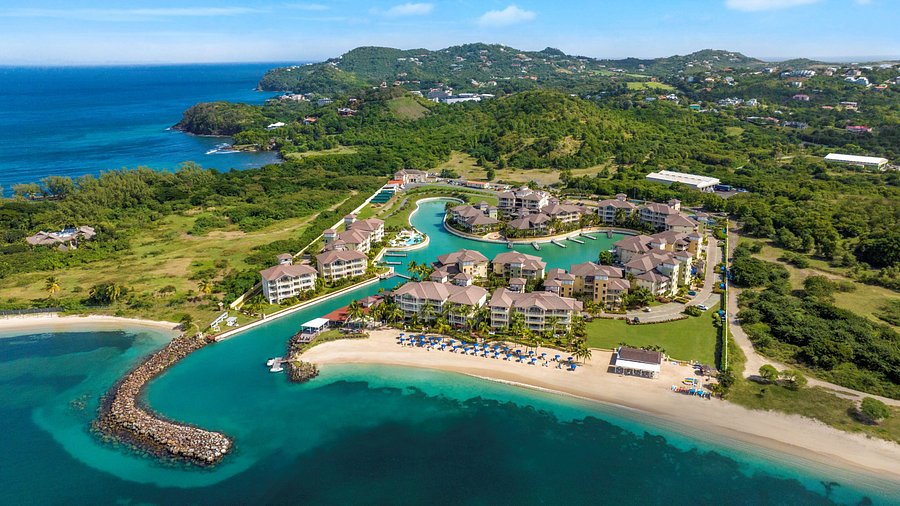 The Landings Resort and Spa St. Lucia luxury villa resort with beach, marina, and spacious suite accommodations in Rodney Bay.